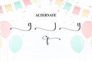 Birthday | Script Font, a Handwritten Font by Scratchones (Thumbnail 8 of 9)