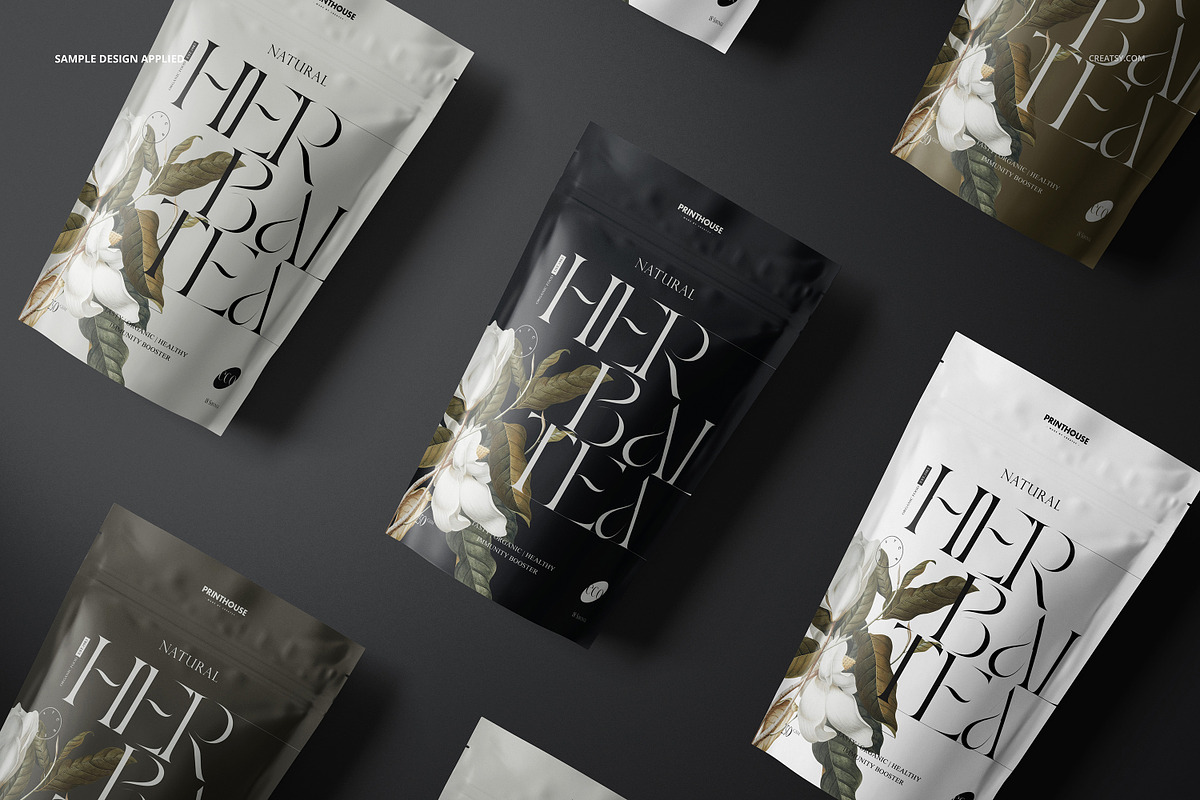 Stand Up Ziplock Bag Mockup Set, a Packaging Mockup by creatsy5 (Photo 11 of 14)