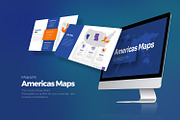 Americas Maps Keynote Templates, a Presentation Template by Stock Shape (Thumbnail 1 of 4)