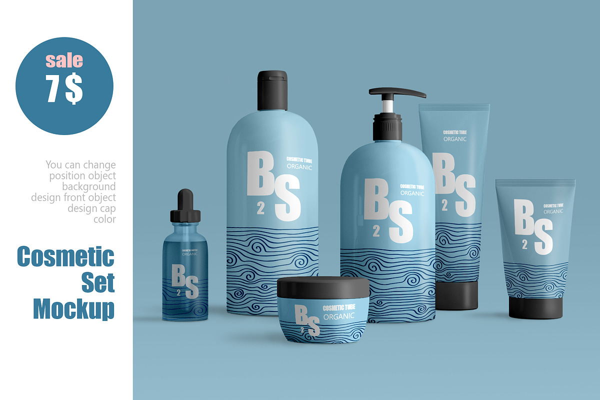 Cosmetic set mockup, a Mockup by Radmila (Photo 1 of 4)