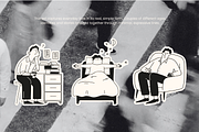 Everyday People: Hand-Drawn Line Art, a Person Illustration by Veyla (Thumbnail 6 of 14)