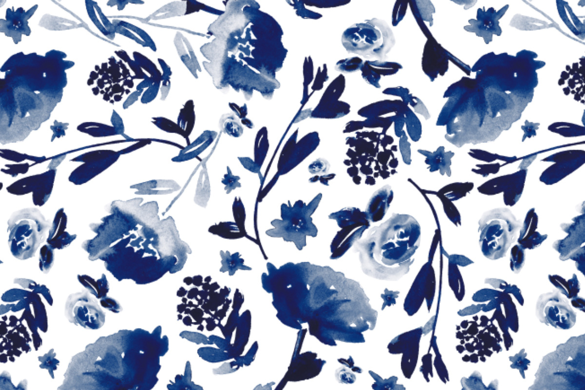 Dark navy, grey blue and white, a Pattern Graphic by Anya-D (Photo 3 of 7)