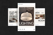 Modern House Interior IG Posts Canva, a Social Media Template by ShowUp! Studio (Thumbnail 5 of 6)