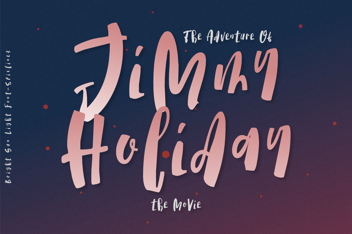 Bright Sun Light - A Fun Font, a Handwritten Font by Epiclinez (Photo 4 of 6)