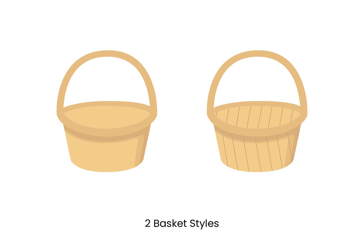 Easter Basket Illustrations, an Illustration by PinkHouseCollection (Photo 2 of 5)