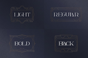 Akros - Art Deco Serif Extras