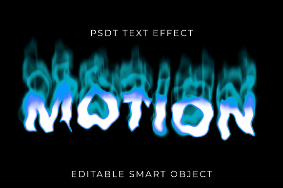 Flaming Smoke Motion Text Effect