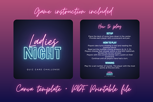 Bachelorette Card Quiz Game Canva