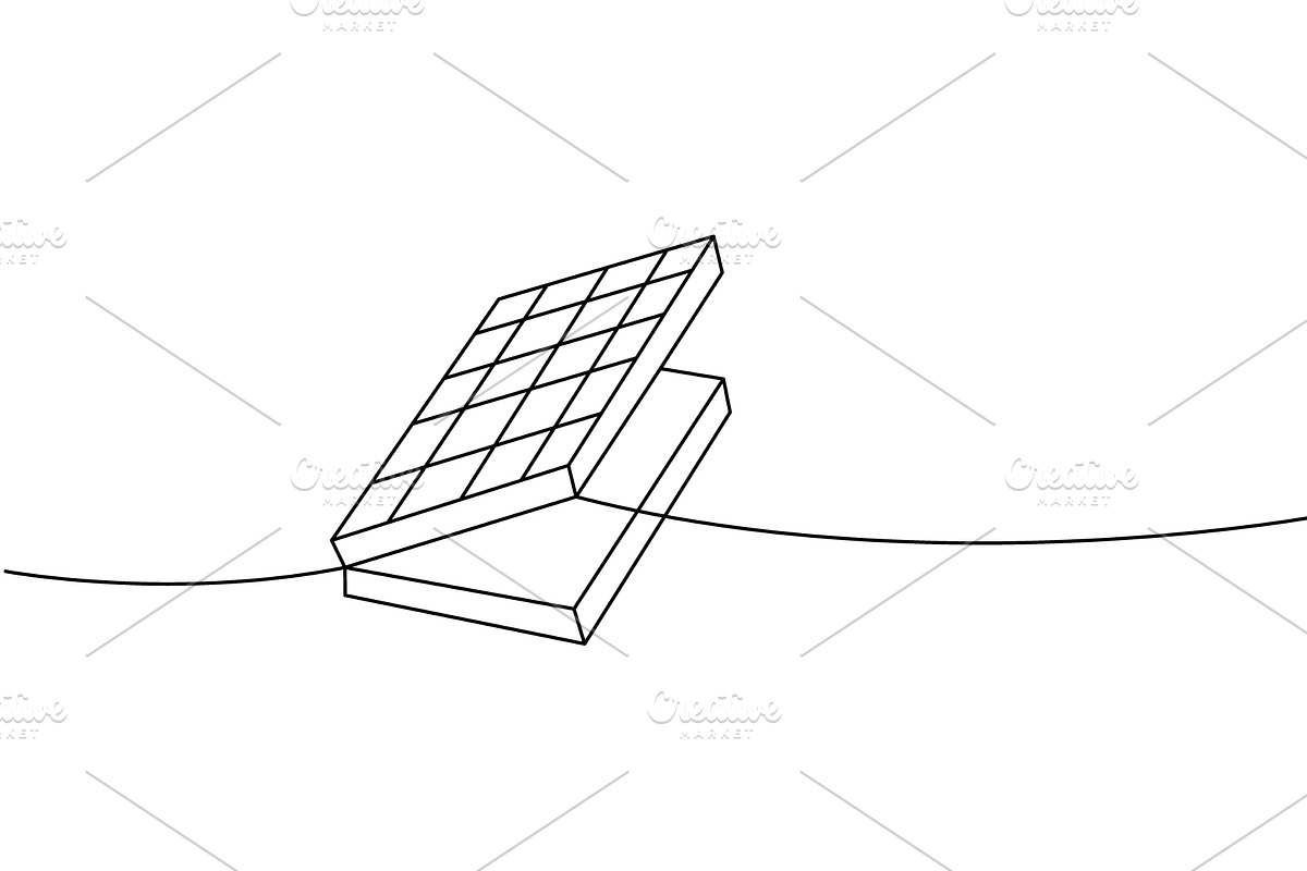 Isometric chessboard lid slightly, an Object Illustration by GraphiShop