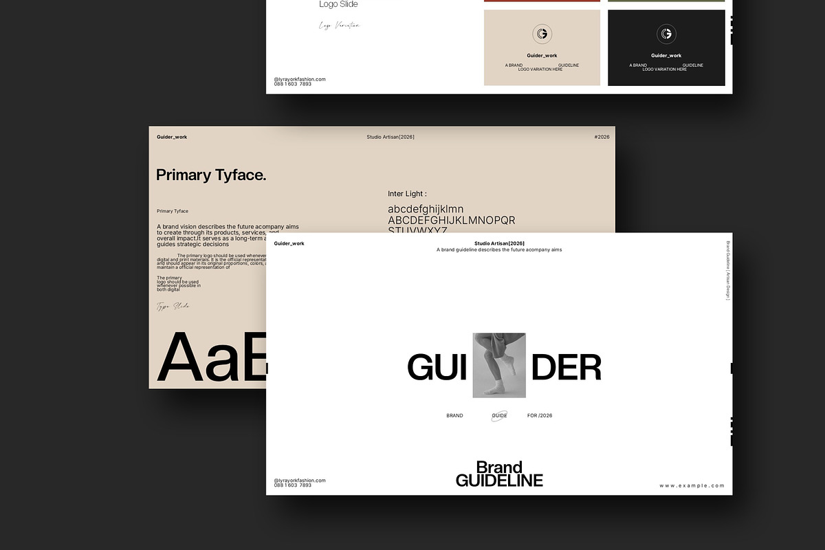 Guider Brand Guideline Presentation, a Presentation Template by Studio Artisan (Photo 5 of 7)
