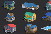 8 House Building and Swimming Pool, an Architecture 3D Model by multimedia4ds (Thumbnail 1 of 25)