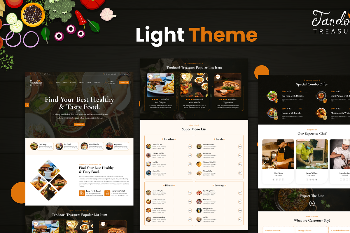 Tandoori Treasure Figma Design, a Marketing Template by Lucid_Solutions (Photo 3 of 3)