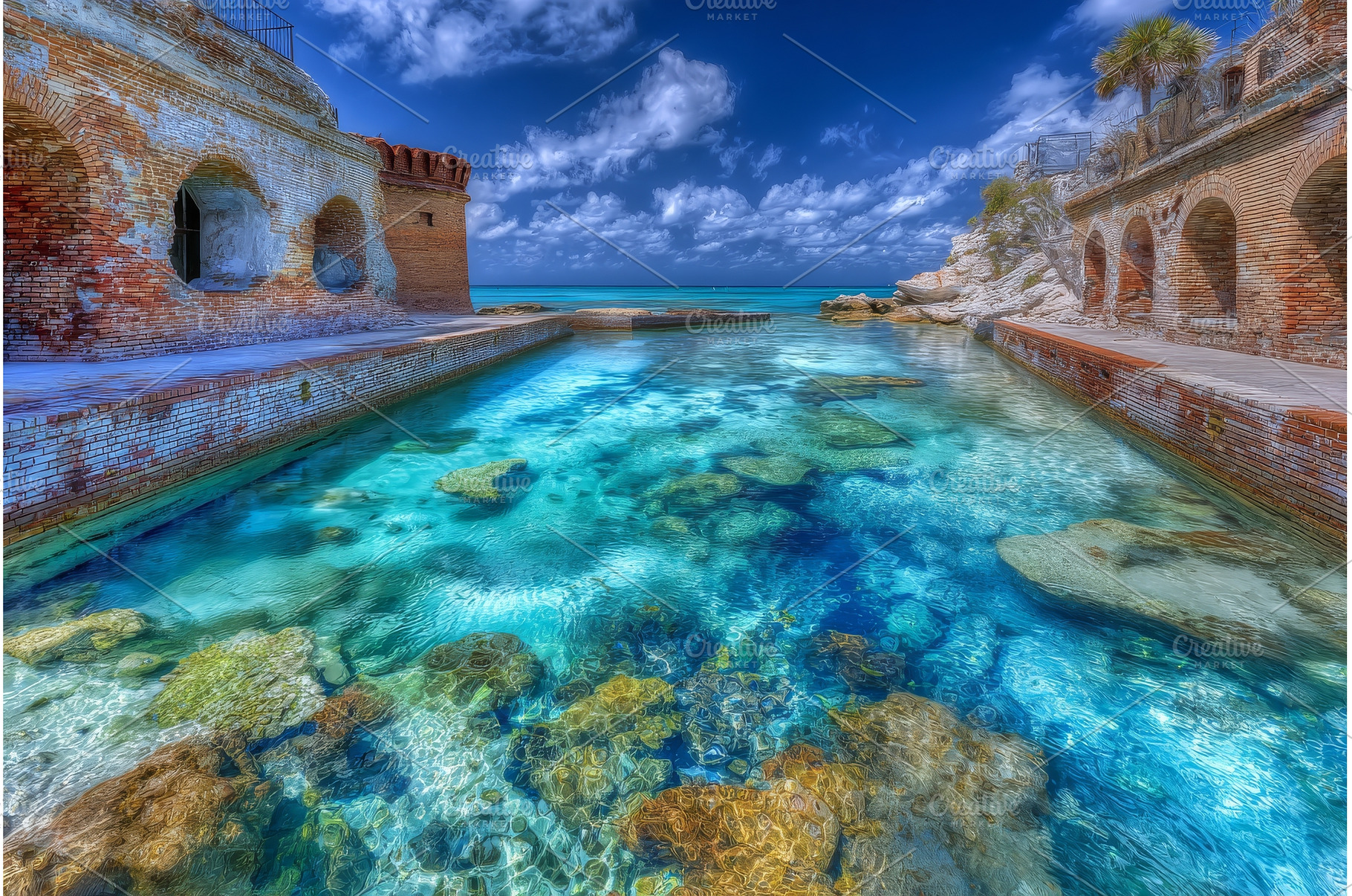 The Northern Side of Fort Jefferson, an Architecture Photo by ZinetroN