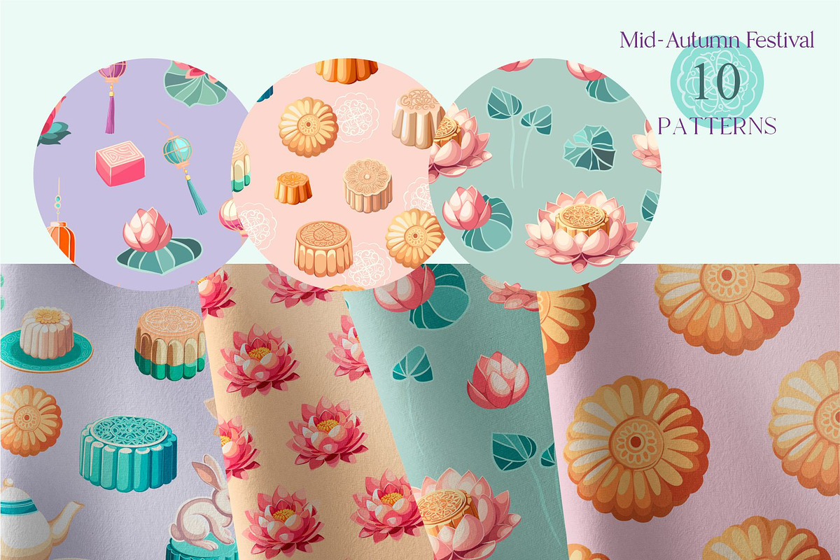 Mid-Autumn Festival, a Seasonal Illustration by Collection by VY (Photo 10 of 11)