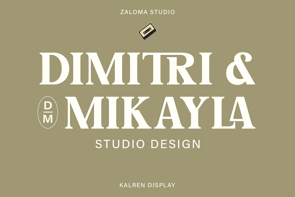 Kalren Display, a Serif Font by Zaloma Studio (Photo 5 of 13)