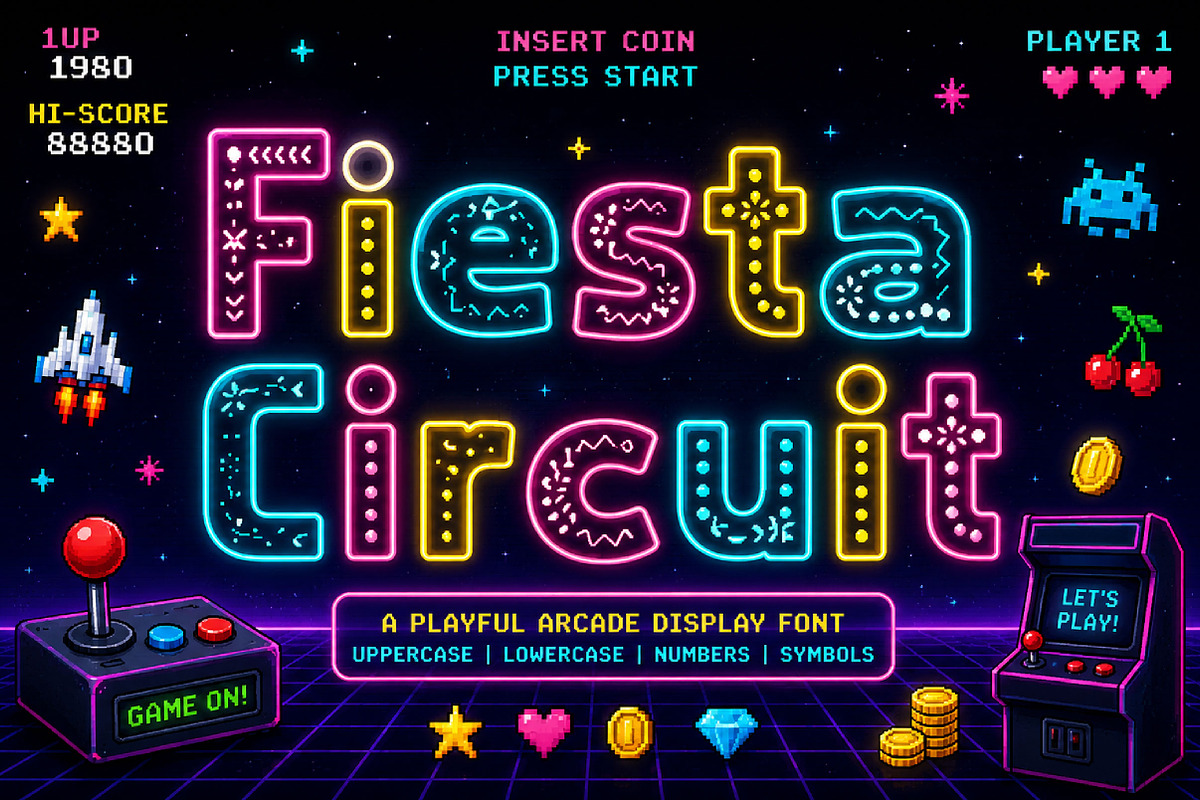 Fiesta Circuit, a Slab Serif Font by Wow Magic (Photo 4 of 5)