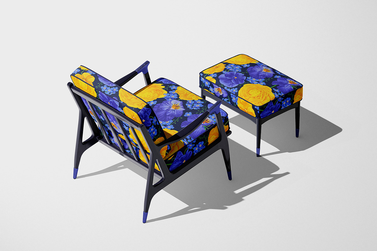Pattern Pansies and Buttercups, a Pattern Graphic by MarynaPetrovska (Photo 4 of 10)