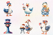Cartoonish Patriotic Goose Clipart, an Illustration by CreationArt (Thumbnail 9 of 9)