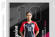 Editable Sports PSD Template, a Poster Template by Walllow Creatives (Thumbnail 1 of 3)