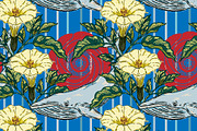 Asian Inspired Whale Datura Pattern, a Pattern Graphic by NayaChu (Thumbnail 11 of 11)