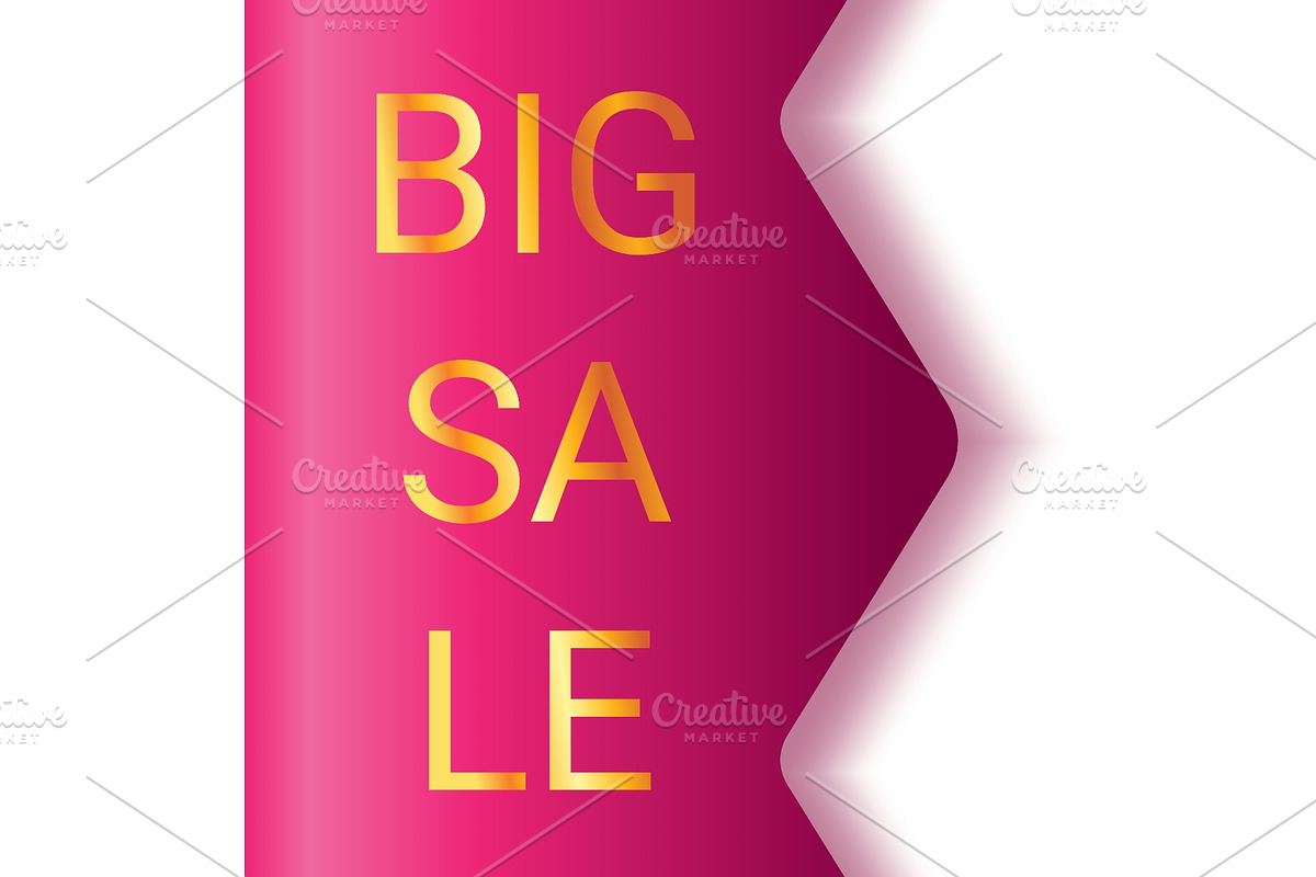 Ribbon sale, price tag vector, an Object Illustration by Things for designers (Photo 2 of 3)
