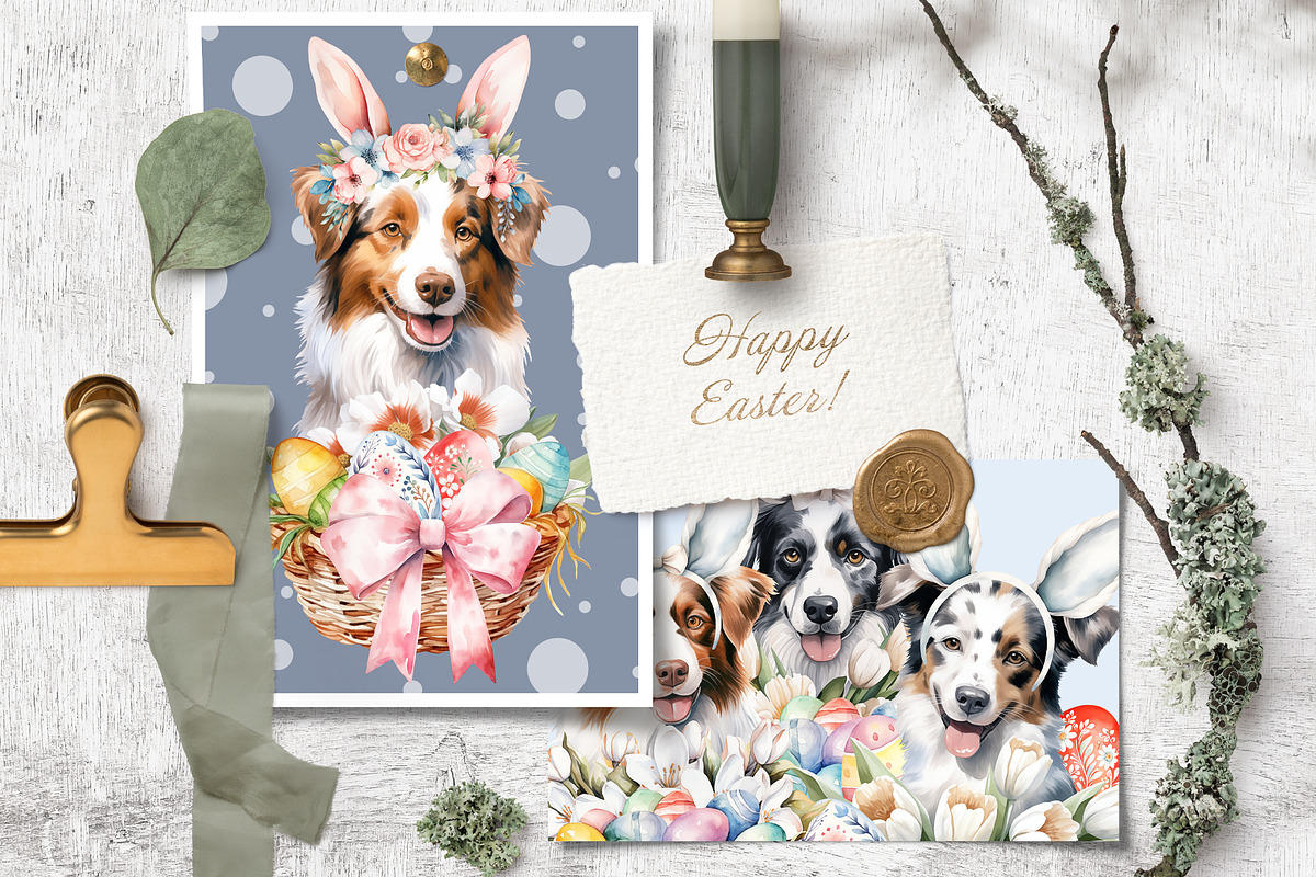 Festive dogs bundle, an Animal Illustration by TheCuteShop (Photo 5 of 33)