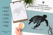 Turtle Silhouette - SVG & Clipart, an Object Graphic by Tommy & Tilly Design (Thumbnail 4 of 4)