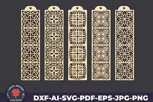 Bookmark Laser Cut SVG Bundle, a Templates & Theme by LaijuAkter