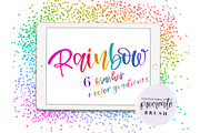 Rainbow Procreate Brushes Bundle, a Brush Add-On by lovetistrue (Thumbnail 1 of 3)