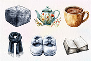 Cozy Self Care Clipart Bundle, an Illustration by Dream Creation (Thumbnail 3 of 6)