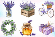 Watercolor Countryside Lavender PNG, an Illustration by Canvas Craft (Thumbnail 4 of 4)