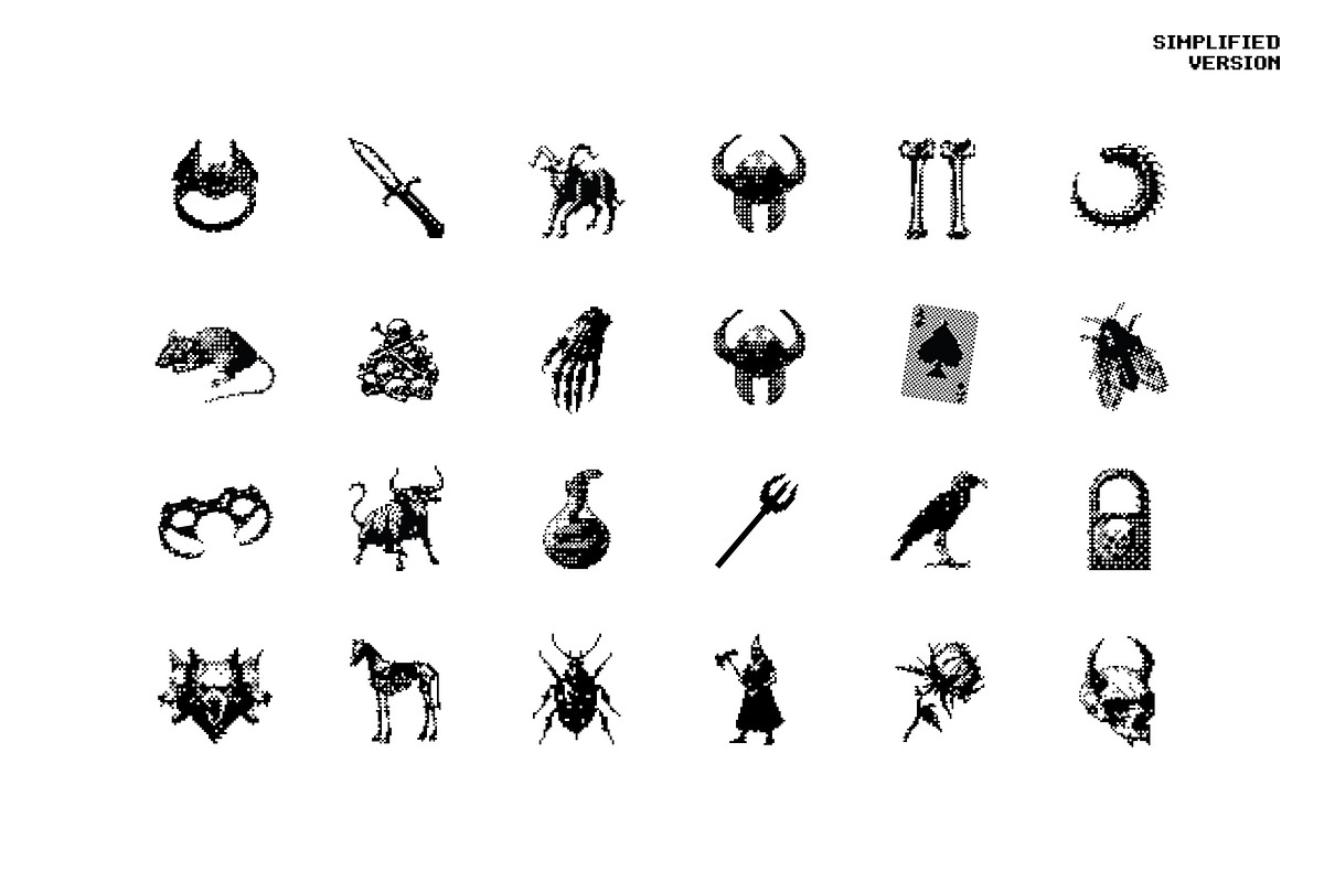 Dark Aesthetic Dithering Bundle, an Object Graphic by pixelbuddha.net (Photo 13 of 22)