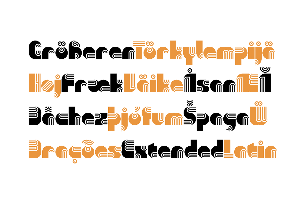 KD Pempo - A Retro Font, a Font by Kassymkulov Design (Photo 5 of 5)