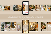 Beige Christmas Instagram Templates, a Social Media Template by SunshineStudioBoutique (Thumbnail 7 of 8)