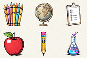 Back To School Sublimation Clipart, an Illustration by OK Design (Thumbnail 3 of 5)