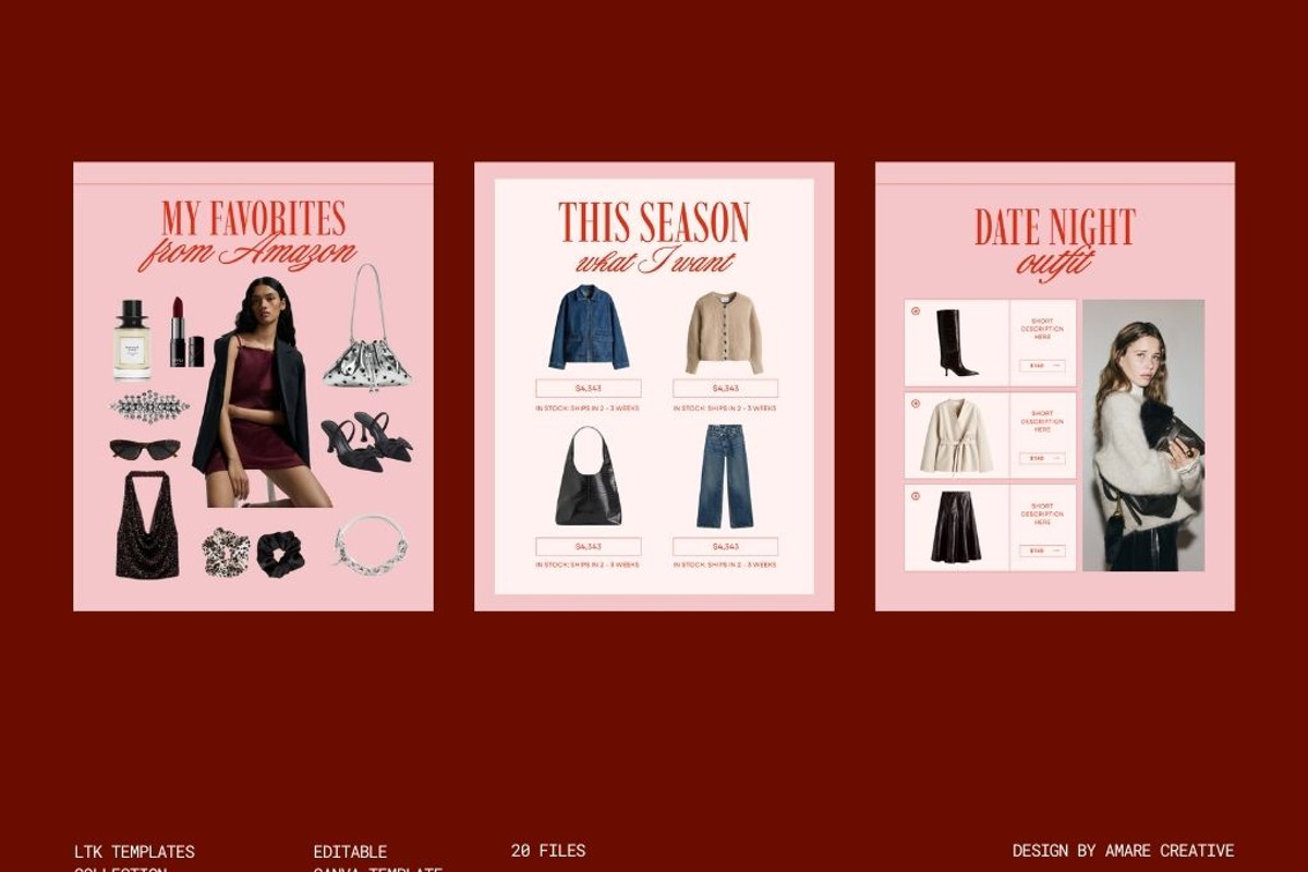 Valentine LTK Instagram Bundle, a Social Media Template by Amaré Creative (Photo 7 of 9)