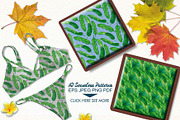 Palm and Banana Leaves Patterns, a Pattern Graphic by Graphobia (Thumbnail 7 of 7)