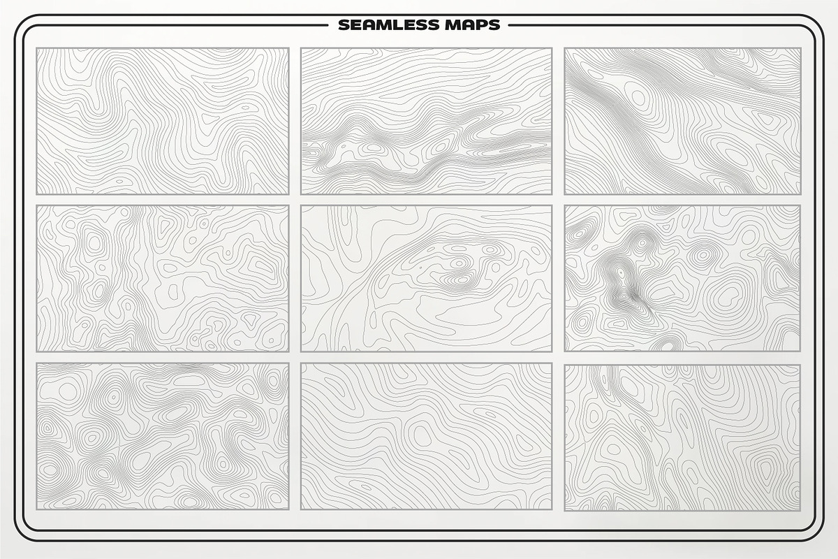 Terranova: Seamless Topographic Maps, a Texture Graphic by RDShop (Photo 6 of 8)