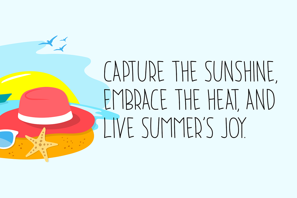 Summer Freedom Typeface, a Handwritten Font by Seemly Fonts (Photo 2 of 5)