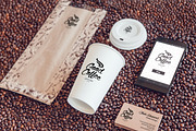 Coffee Branding Mock-up, a Cups & Container Mockup by Freeman Studio (Thumbnail 4 of 16)