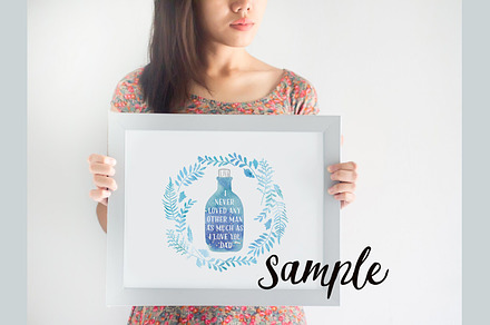 White Frame Mock Up for Display, a Photo by Sunflower Day Love