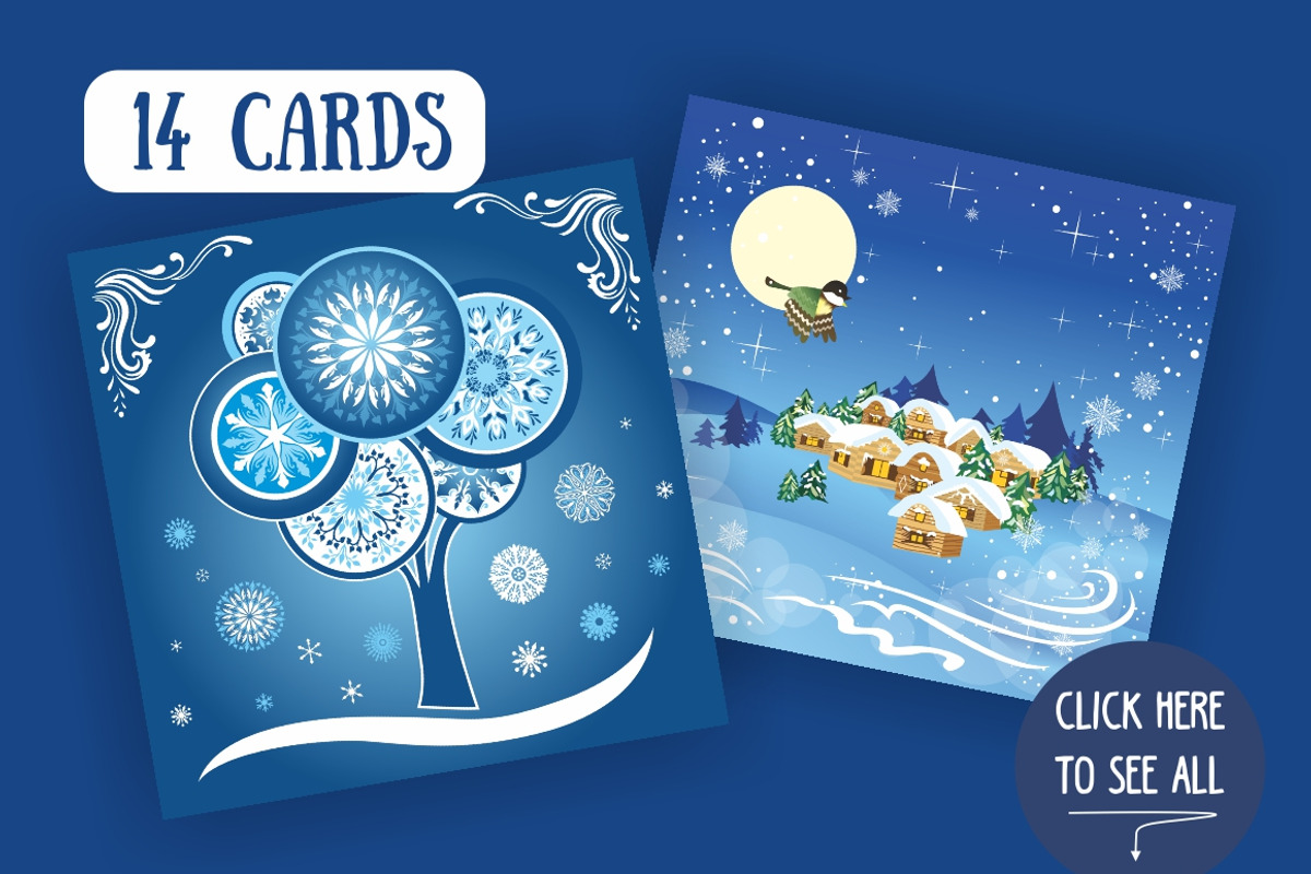 Winter Holidays Design KIT, an Illustration by kisikoida (Photo 4 of 5)