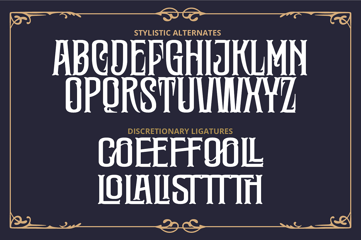 Tarvise, a Symbol Font by Vintage Division (Photo 13 of 15)