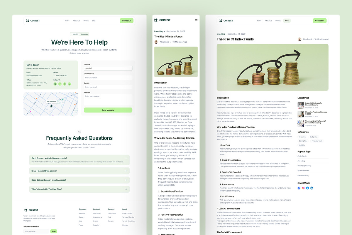 Finance Management SaaS Website, an UI Kit Template by peterdraw (Photo 2 of 7)
