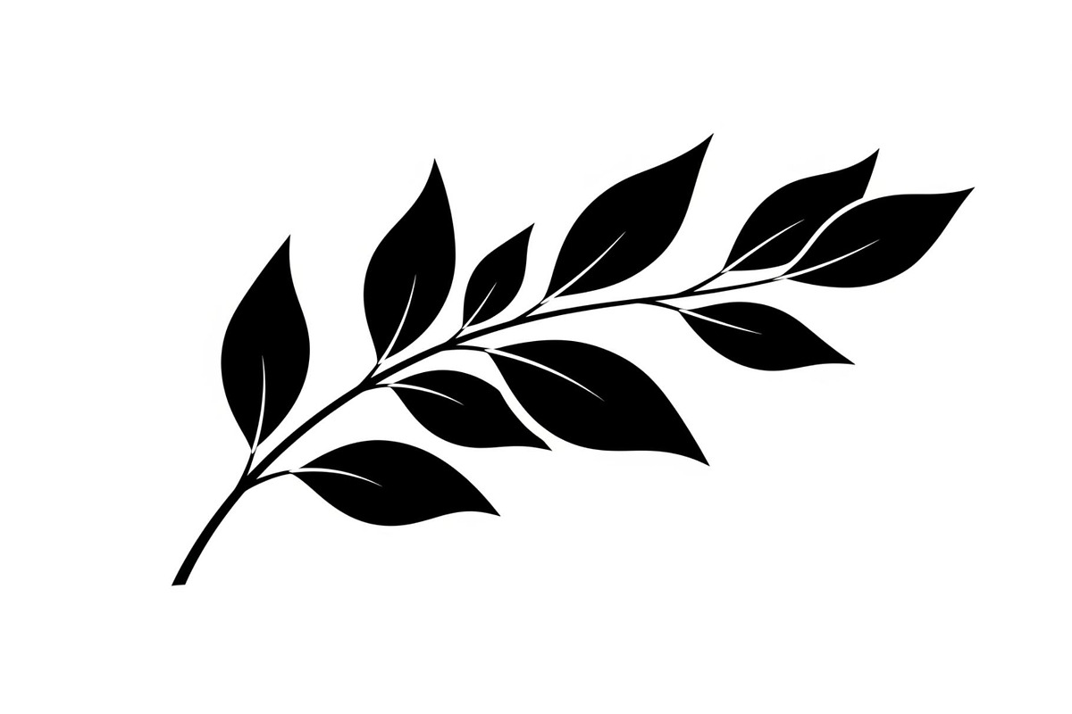 Botanical Leaf Silhouette Bundle, an Illustration by yasushie (Photo 34 of 51)