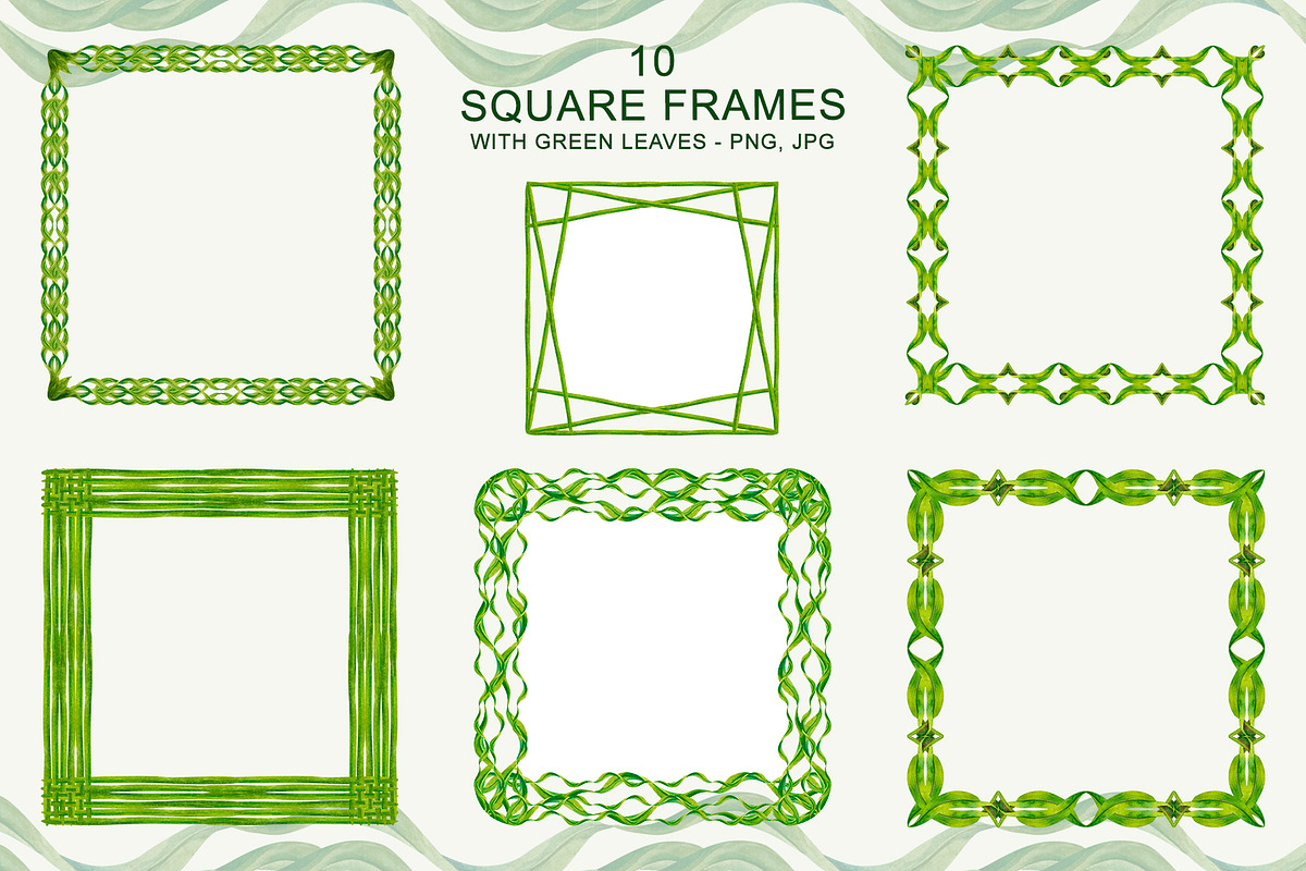 Floral frames, botanical watercolor, a Decorative Illustration by EL_SUHOVA (Photo 2 of 15)