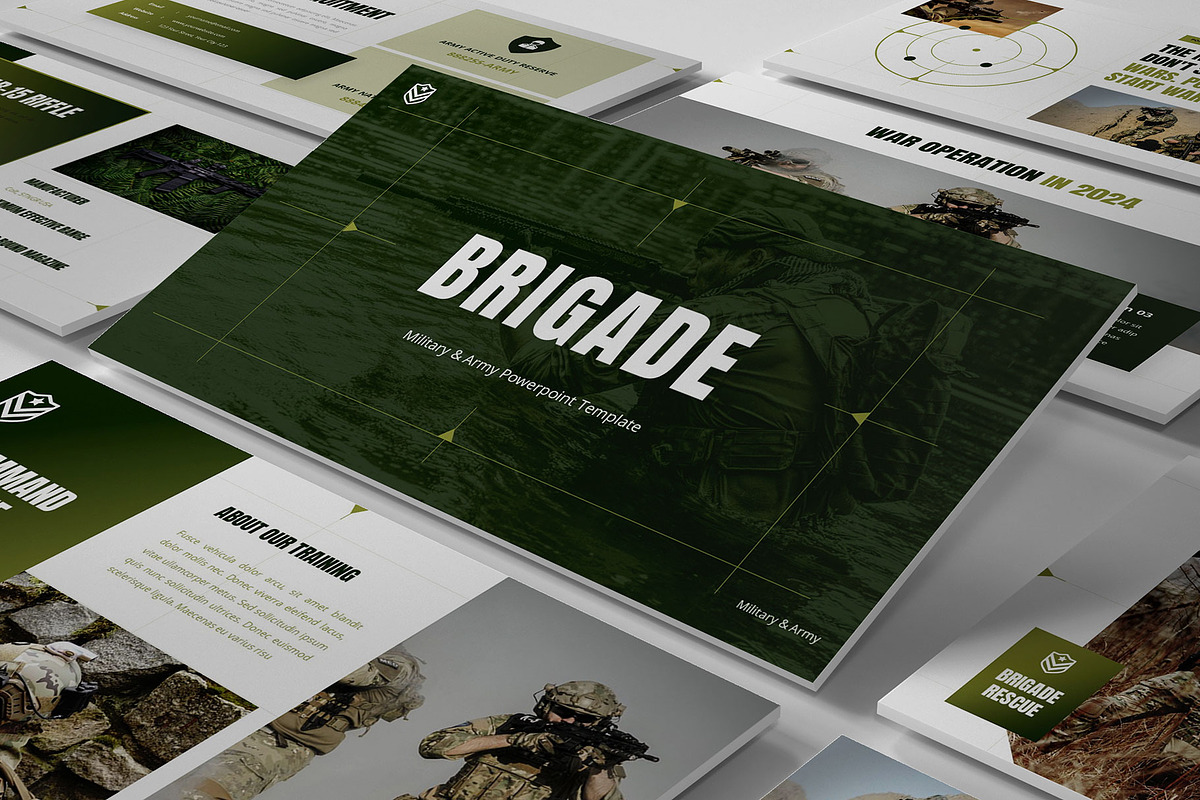 Military & Army Keynote, a Presentation Template by Pixslides (Photo 1 of 6)
