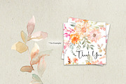 Watercolor Dahlias & Roses Flowers, an Illustration by GraphicsDish (Thumbnail 4 of 4)