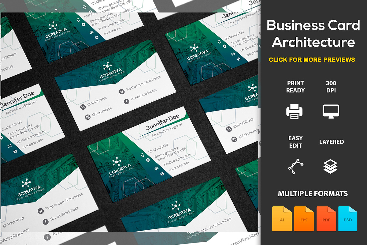 Business Card Architecture, a Business Card Template by DesignsStore (Photo 1 of 3)