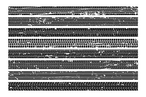 Vehicle tire tracks. Tread grunge, a Texture Graphic by YummyBuum